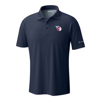 Men's Columbia  Navy Cleveland Guardians Omni-Wick Low Drag Offshore Polo