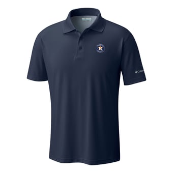 Men's Columbia  Navy Houston Astros Omni-Wick Low Drag Offshore Polo