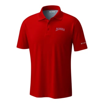 Men's Columbia  Red Los Angeles Angels Omni-Wick Low Drag Offshore Polo