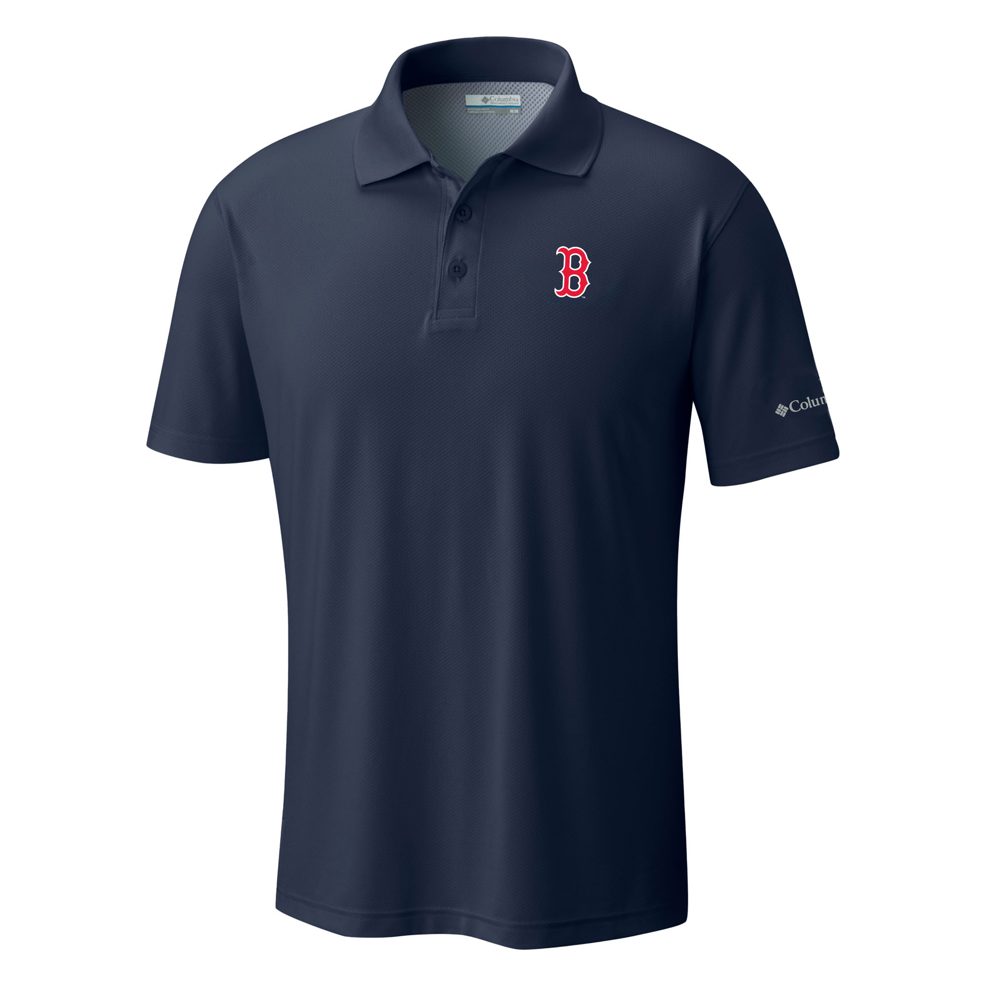 Men’s Columbia Navy Boston Red Sox Omni-Wick Low Drag Offshore Polo Men’s Columbia Navy Boston Red Sox Omni-Wick Low Drag Offshore Polo