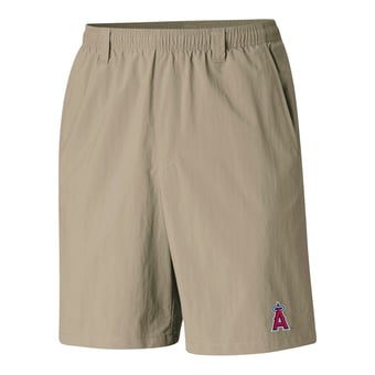 Men's Columbia  Tan Los Angeles Angels PFG Backcast III Water Shorts