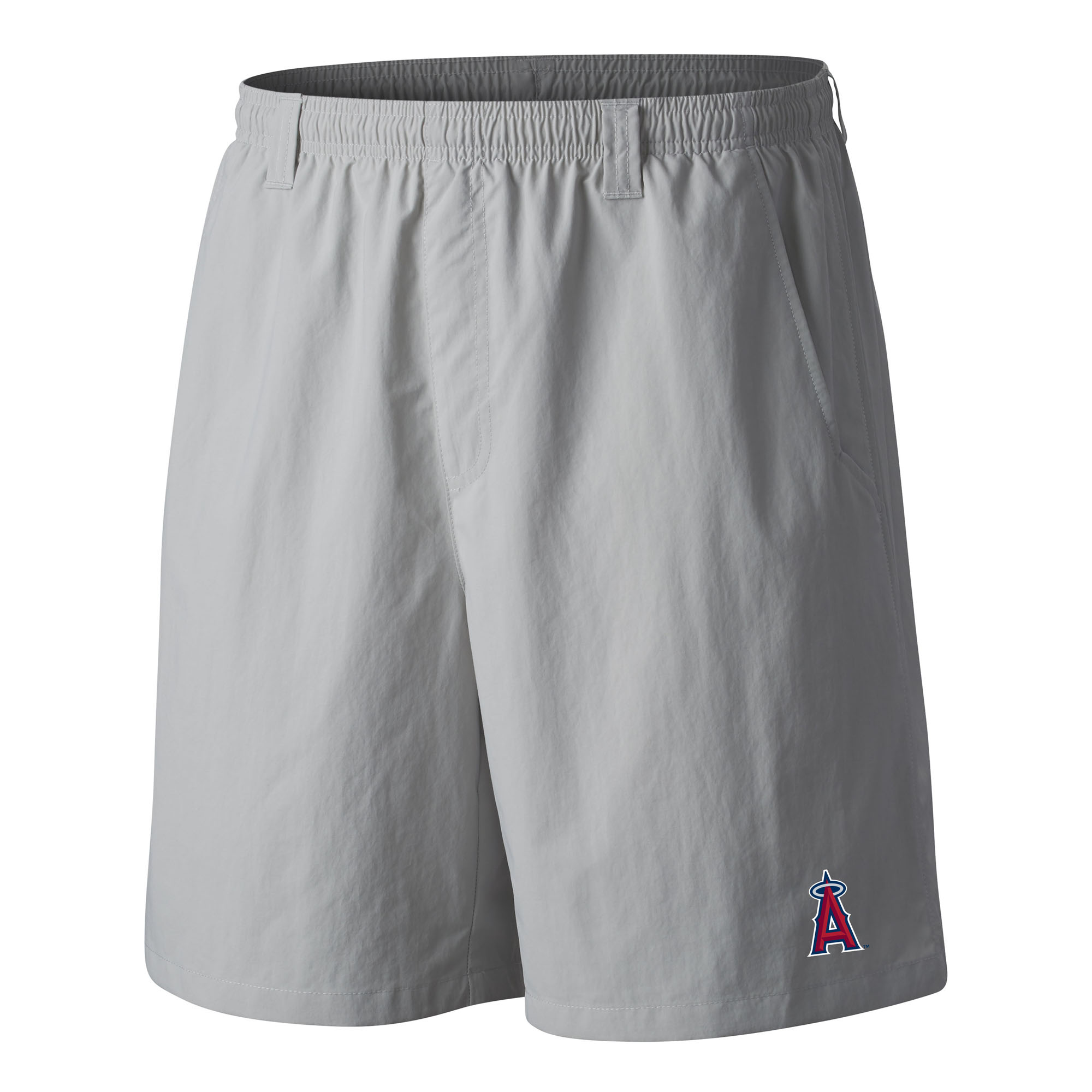 Men’s Columbia Gray Los Angeles Angels PFG Backcast III Water Shorts Men’s Columbia Gray Los Angeles Angels PFG Backcast III Water Shorts
