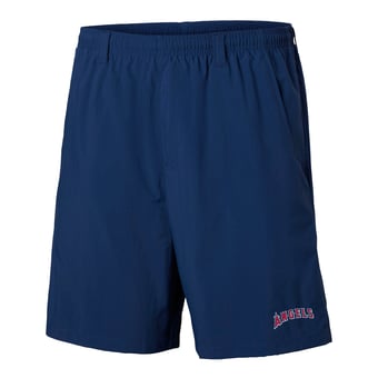 Men's Columbia  Navy Los Angeles Angels PFG Backcast III Water Shorts
