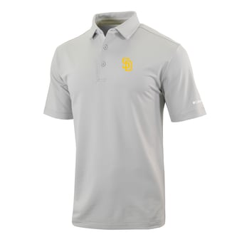 Men's Columbia  Gray San Diego Padres Omni-Wick Even Lie Polo
