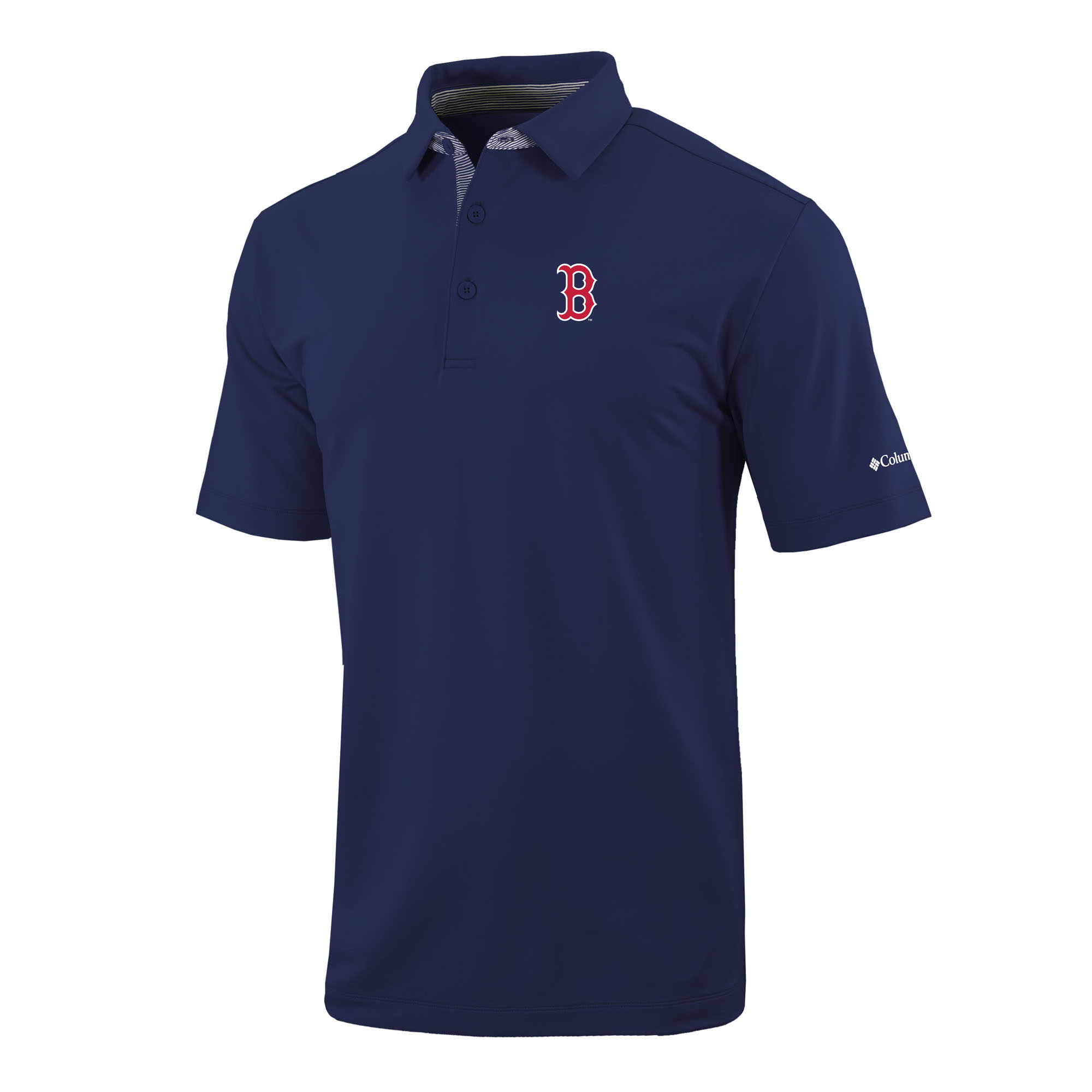 Men’s Columbia Navy Boston Red Sox Omni-Wick Even Lie Polo Men’s Columbia Navy Boston Red Sox Omni-Wick Even Lie Polo