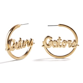 BaubleBar Florida Gators Logo Hoop Earring