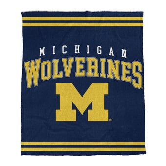 "Pegasus Michigan Wolverines 60"" x 70"" Cozy Plush Knit Blanket"