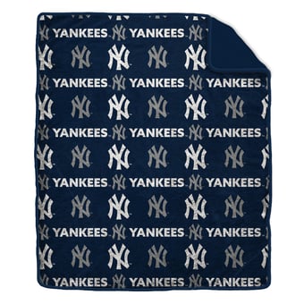 Pegasus New York Yankees Tonal Wordmark 60" x 70" Faux Fur Blanket