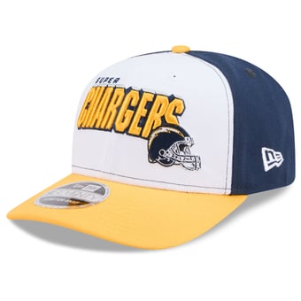 Men's New Era White/Gold Los Angeles Chargers Super Chargers 9SEVENTY Adjustable Hat