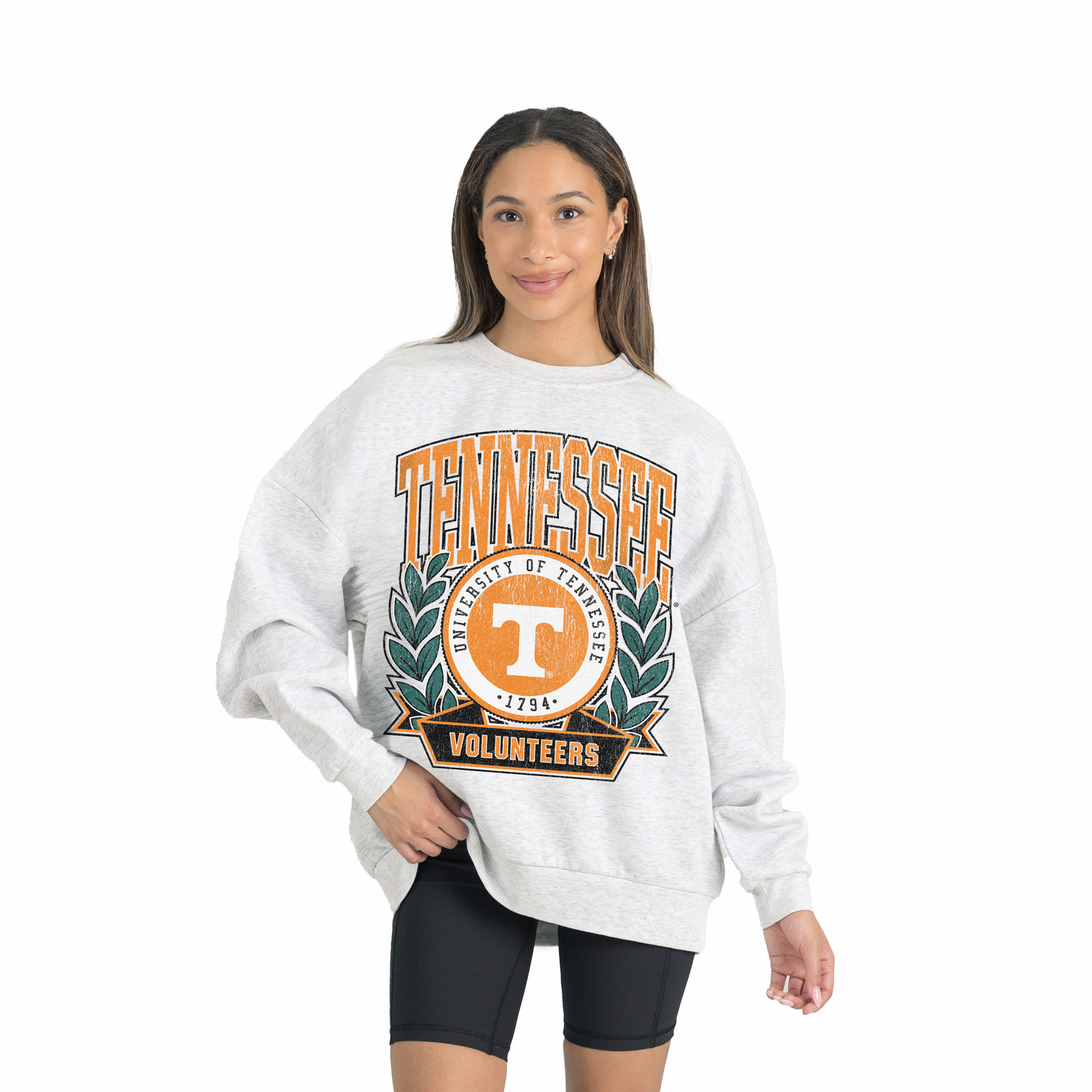 Women’s Gameday Couture Gray Tennessee Volunteers Premium Fleece Drop Shoulder Oversized Pullover Sweatshirt Women’s Gameday Couture Gray Tennessee Volunteers Premium Fleece Drop Shoulder Oversized Pullover Sweatshirt