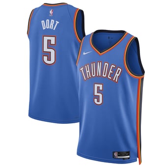 Unisex Nike Luguentz Dort Blue Oklahoma City Thunder Swingman Player Jersey - Icon Edition
