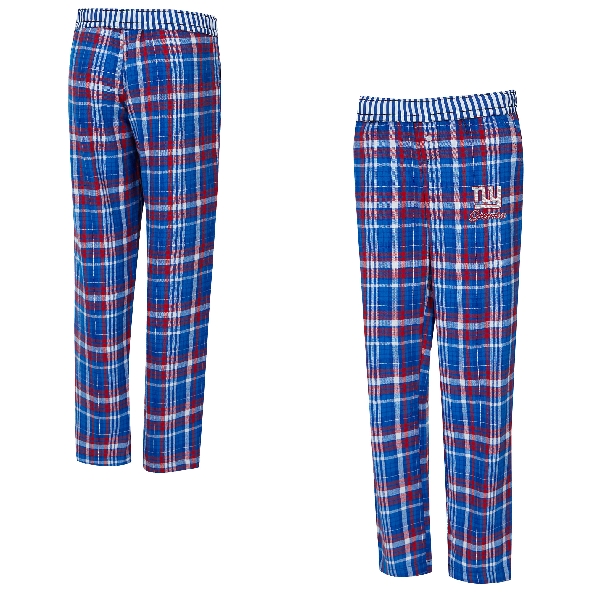 Women's Concepts Sport Royal New York Giants Laney Plaid Tri-Blend Pants