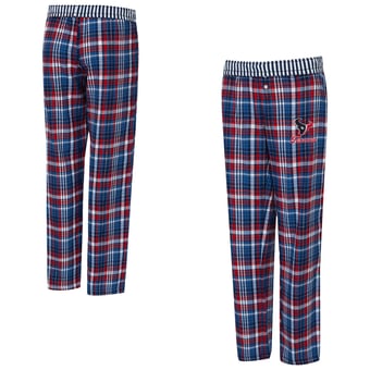 Women's Concepts Sport  Navy Houston Texans Laney Plaid Tri-Blend Pants
