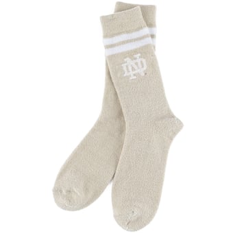 Women's ZooZatz Cream Notre Dame Fighting Irish Victory Plush Socks