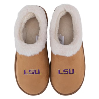 Women's ZooZatz LSU Tigers Teagan Faux Fur Slippers
