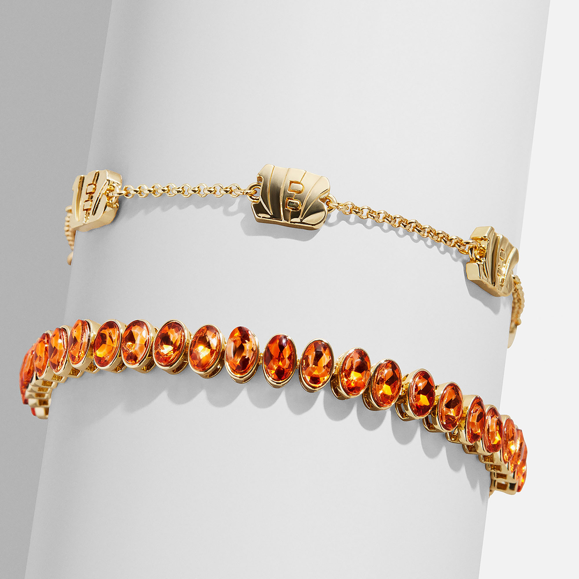 BaubleBar Cincinnati Bengals Set of Two Tennis Bracelets