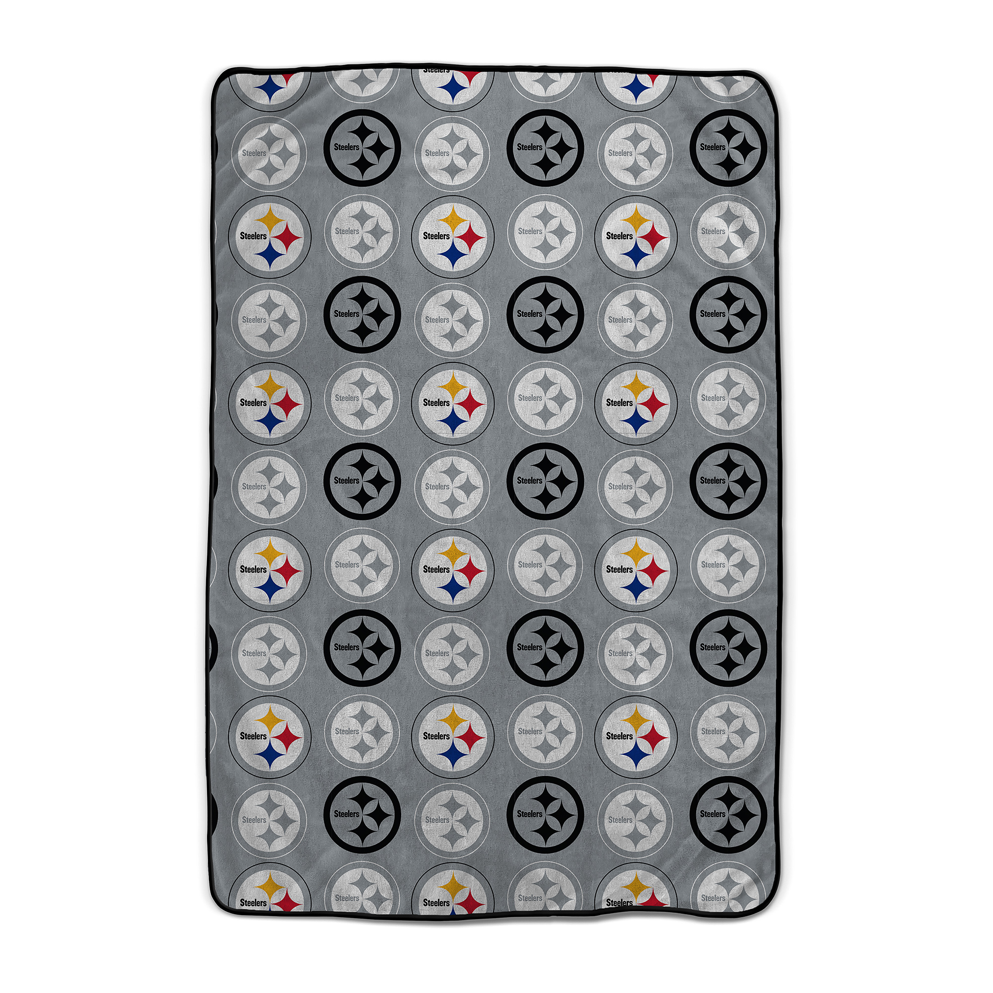 Pegasus Pittsburgh Steelers 66" x 95" Oversized Logo Roll Ultra Cozy Blanket