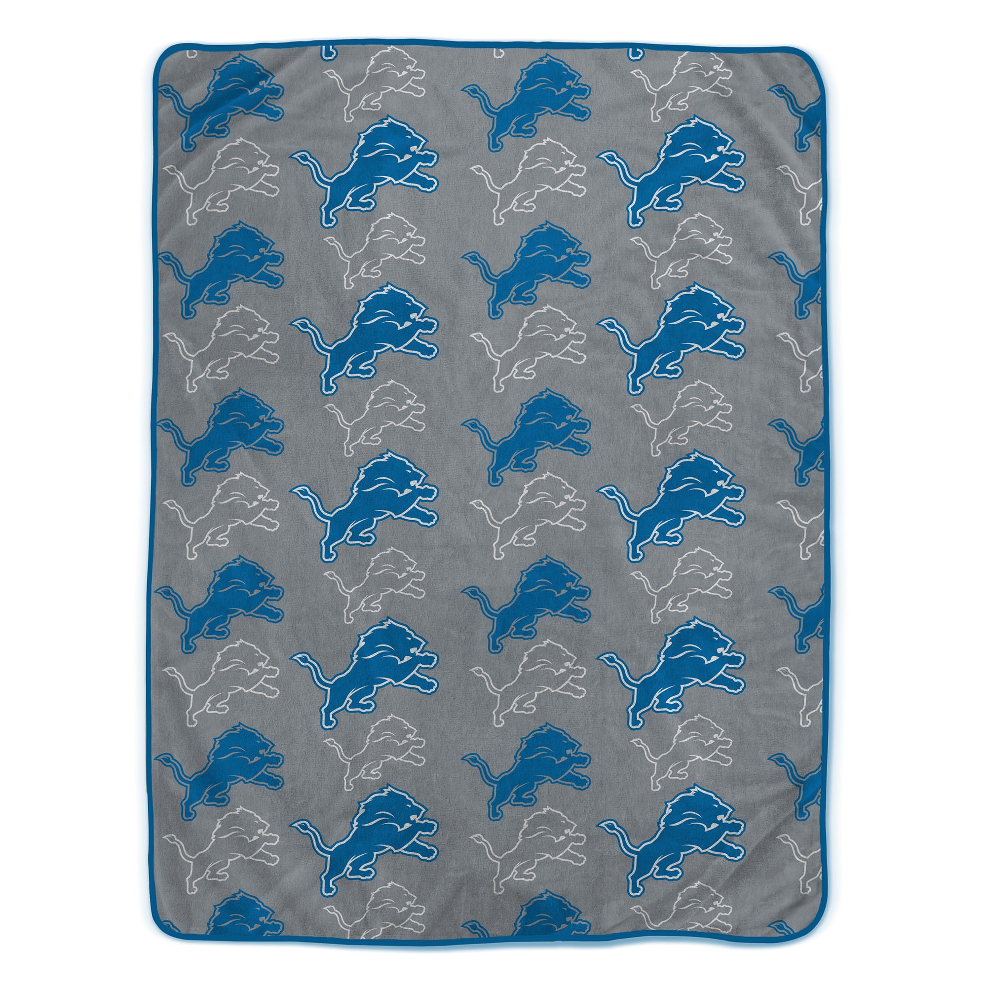 Pegasus Detroit Lions 66" x 95" Oversized Logo Roll Ultra Cozy Blanket