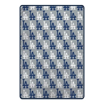 "Pegasus Los Angeles Dodgers 66"" x 95"" Oversized Logo Roll Ultra Cozy Blanket"