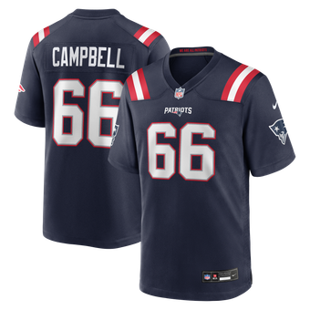 New England Patriots Nike Game Home Jersey - Navy - Will Campbell - Mens
