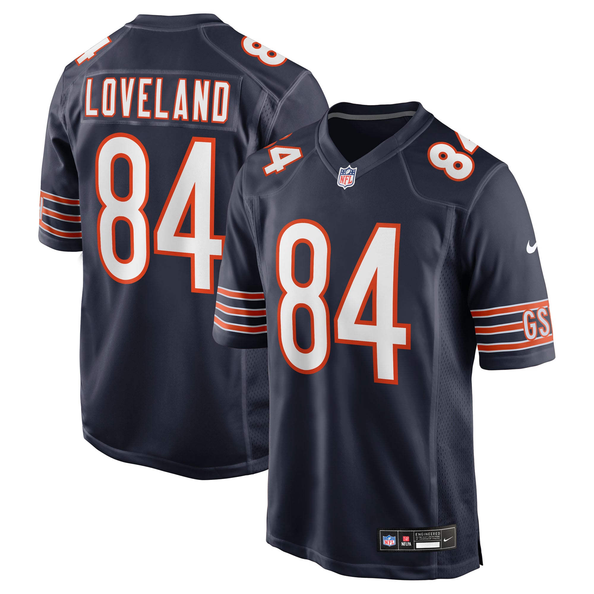 Camiseta NFL 2025 Draft First Round Pick Nike Game de la 1ª equipación del Chicago Bears - Azul marino - Colston Loveland - Hombre