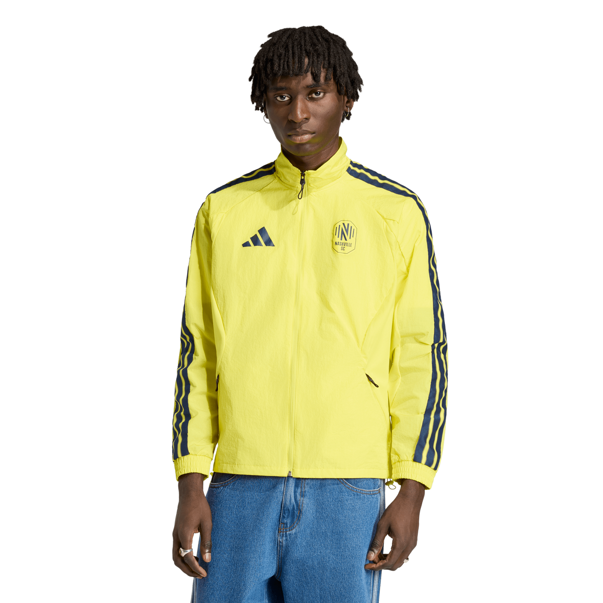 Men's adidas Yellow Nashville SC 2026 Anthem Raglan Full-Zip Jacket