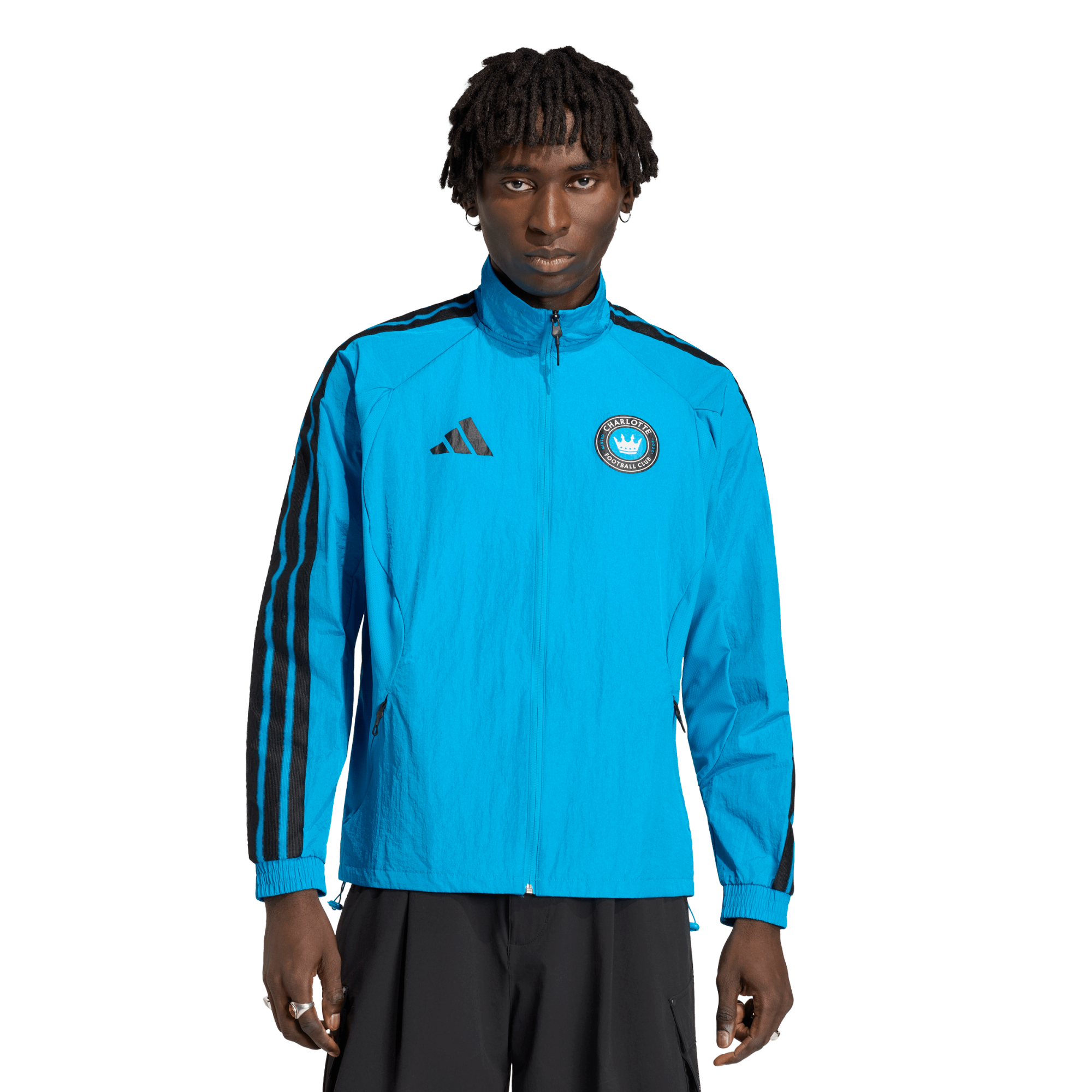 Men's adidas Blue Charlotte FC 2026 Anthem Raglan Full-Zip Jacket