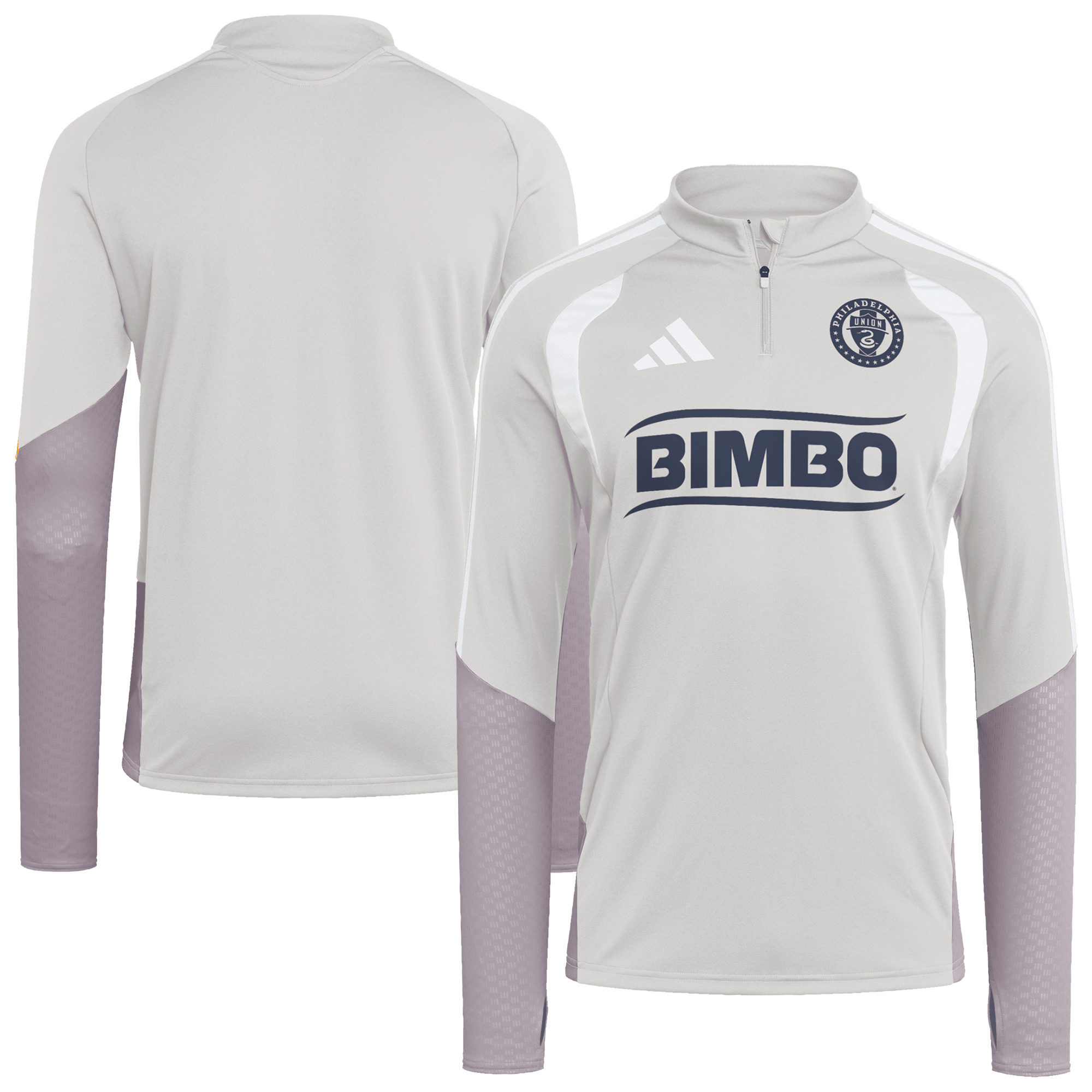 Men's adidas Silver Philadelphia Union 2026 Tiro Competition Quarter-Zip Training Top