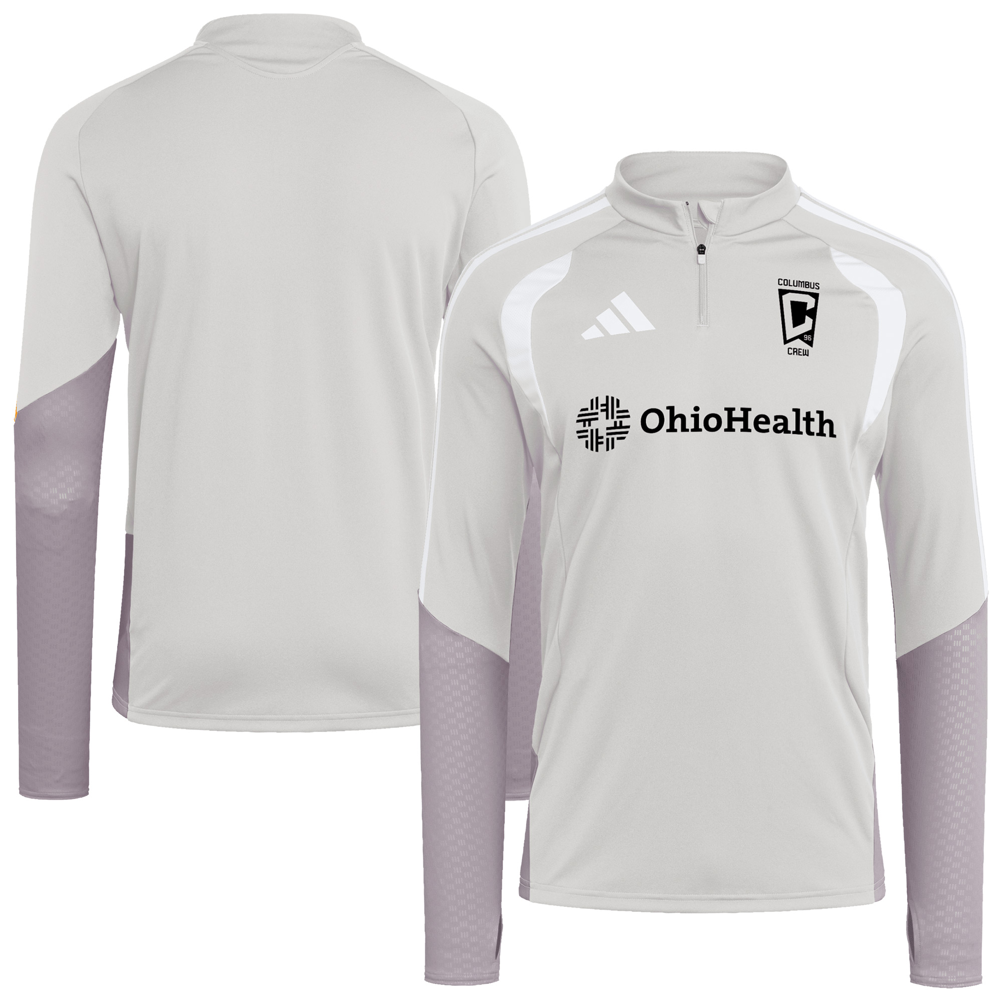 Men's adidas Silver Columbus Crew 2026 Tiro Competition Quarter-Zip Training Top
