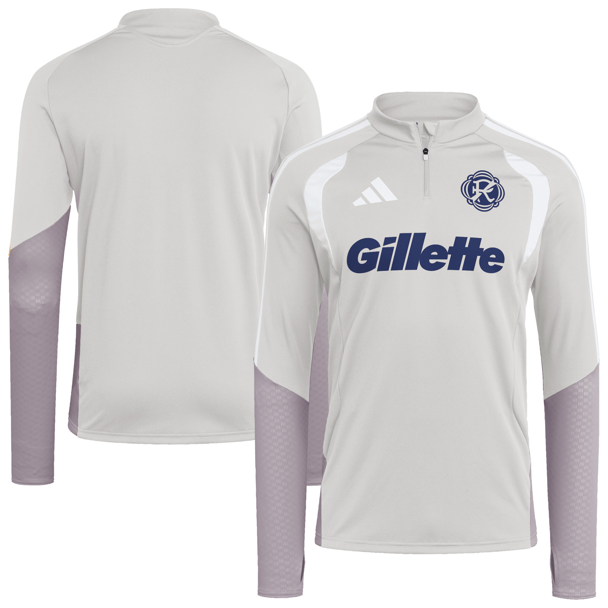 Men's adidas Silver New England Revolution 2026 Tiro Competition Quarter-Zip Training Top