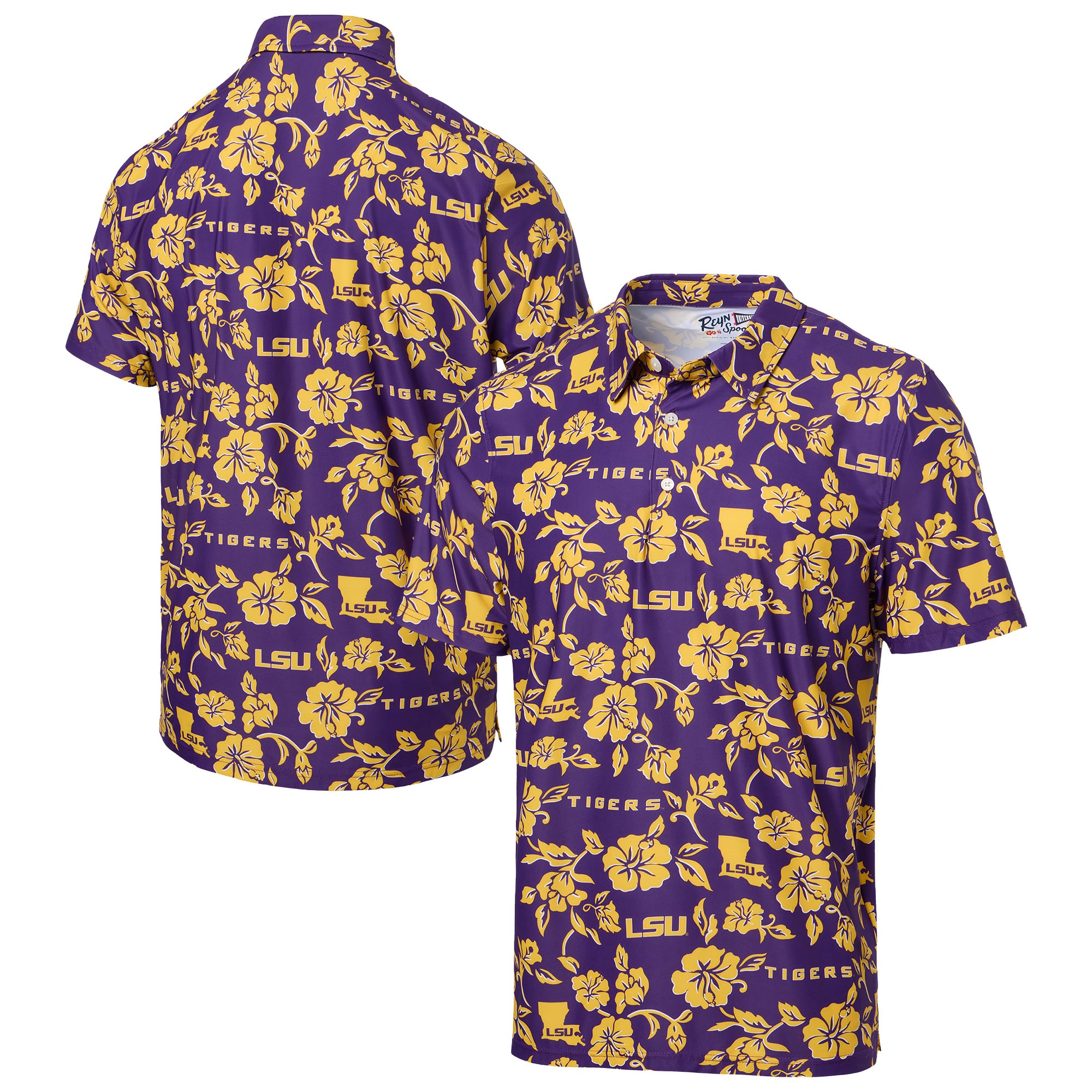 Men's Reyn Spooner Purple LSU Tigers Pua Performance Polo