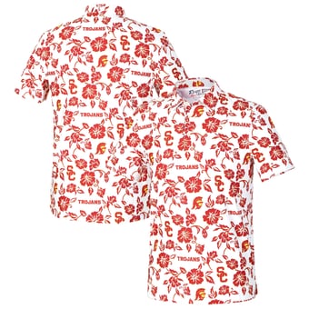 Men's Reyn Spooner White USC Trojans Pua Performance Polo