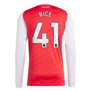 Maillot Domicile manches longues Arsenal adidas 2025-26  avec flocage Rice 41, vue 4