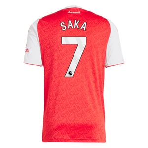 Maillot Domicile Arsenal adidas 2025-26 avec flocage Saka 7, vue 4