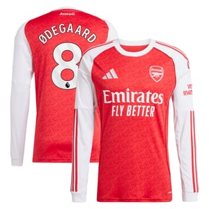 Maillot Domicile manches longues Arsenal adidas 2025-26  avec flocage Ødegaard 8, vue 1