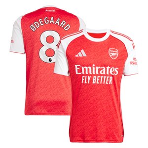 Maillot Domicile Arsenal adidas 2025-26 avec flocage Ødegaard 8, vue 2