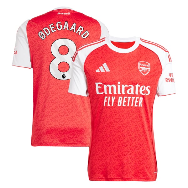 Maillot Domicile Arsenal adidas 2025-26 avec flocage Ødegaard 8