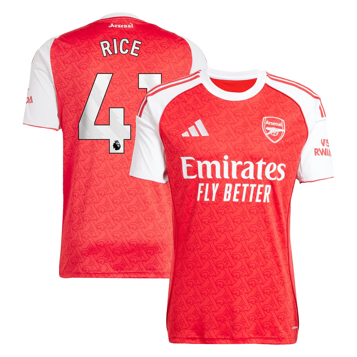 Maillot Domicile Arsenal adidas 2025-26 avec flocage Rice 41