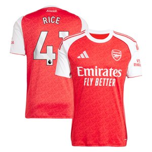 Maillot Domicile Arsenal adidas 2025-26 avec flocage Rice 41, vue 1