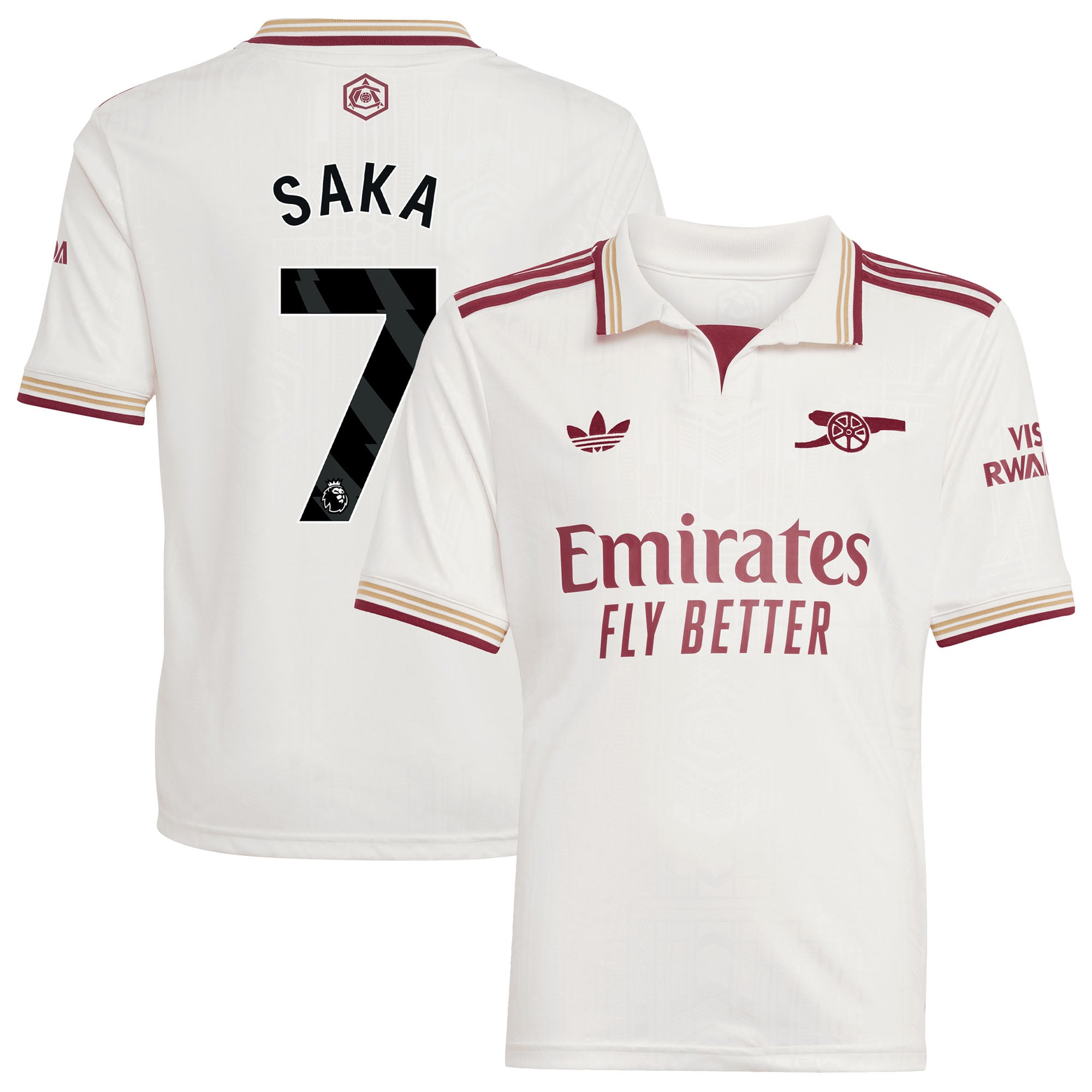 Maillot Third Arsenal adidas 2025-26 - Enfant avec flocage Saka 7