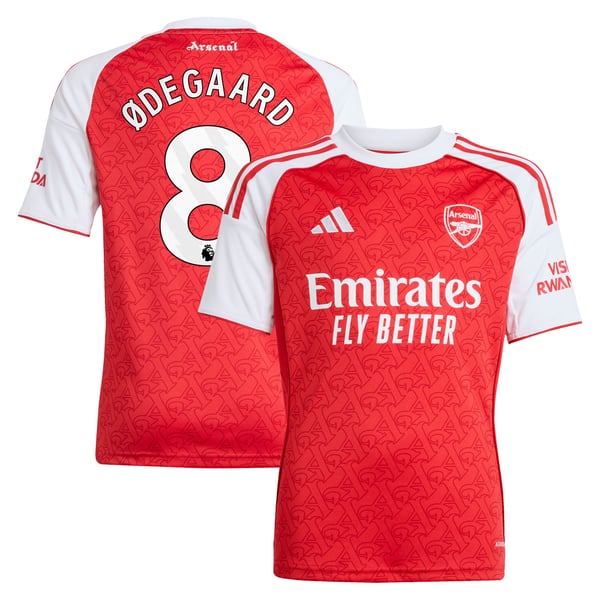 Maillot Domicile Arsenal adidas 2025-26 - Enfant avec flocage Ødegaard 8
