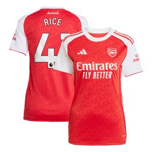 Maillot Domicile Arsenal adidas 2025-26 - Femme avec flocage Rice 41, vue 2