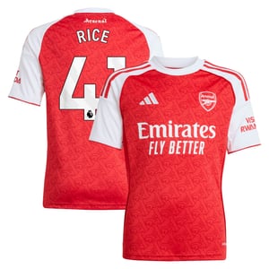 Maillot Domicile Arsenal adidas 2025-26 - Enfant avec flocage Rice 41, vue 1