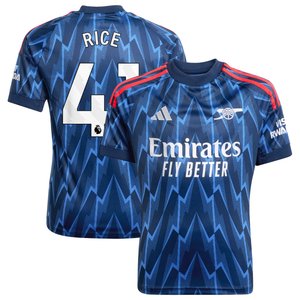 Maillot Extérieur Arsenal adidas 2025-26 - Enfant avec flocage Rice 41, vue 1