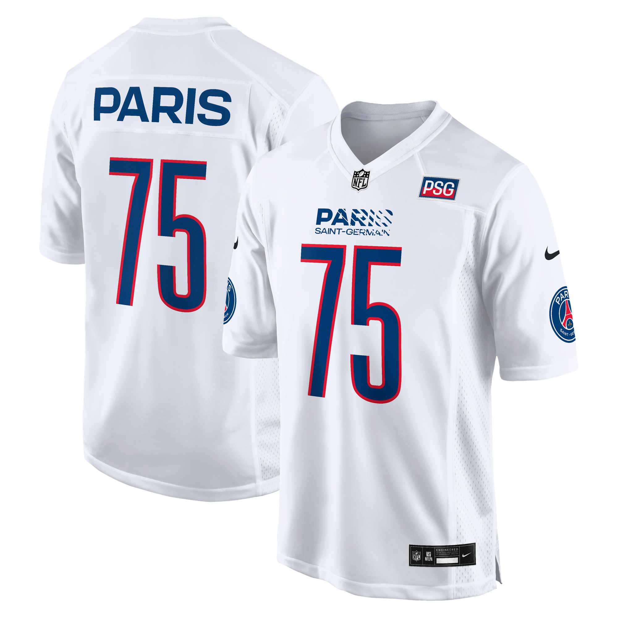 Nike Men's White Paris Saint-Germain 2025 Club World Cup X Nfl Jersey - White