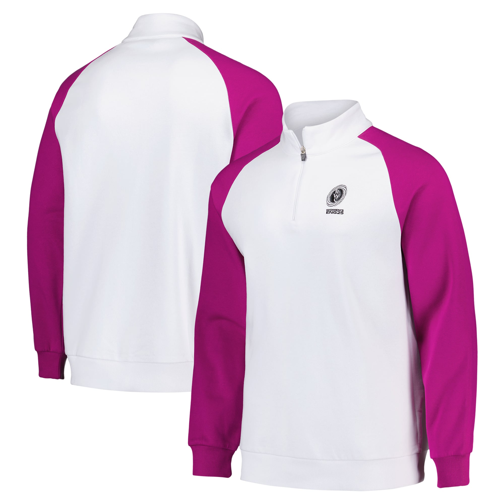 Maglia con mezza zip Host Classics Coppa del Mondo di Rugby 2025 da donna - Bianca