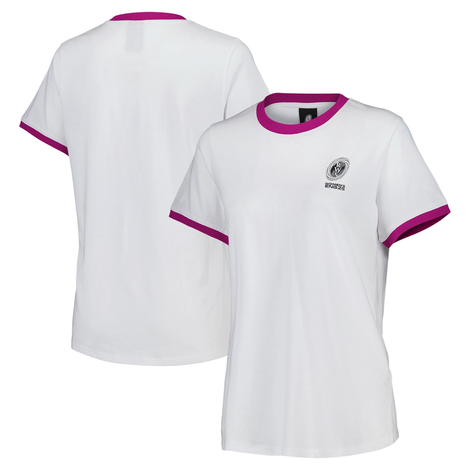 T-shirt a maniche corte Host Classics della Coppa del Mondo di rugby femminile 2025 - Bianca - Donna