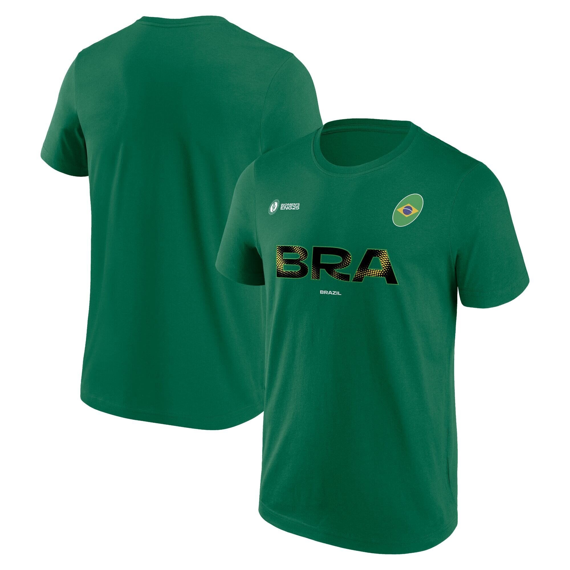 Maglietta con grafica per tifosi della Coppa del Mondo di rugby femminile 2025 - Brasile