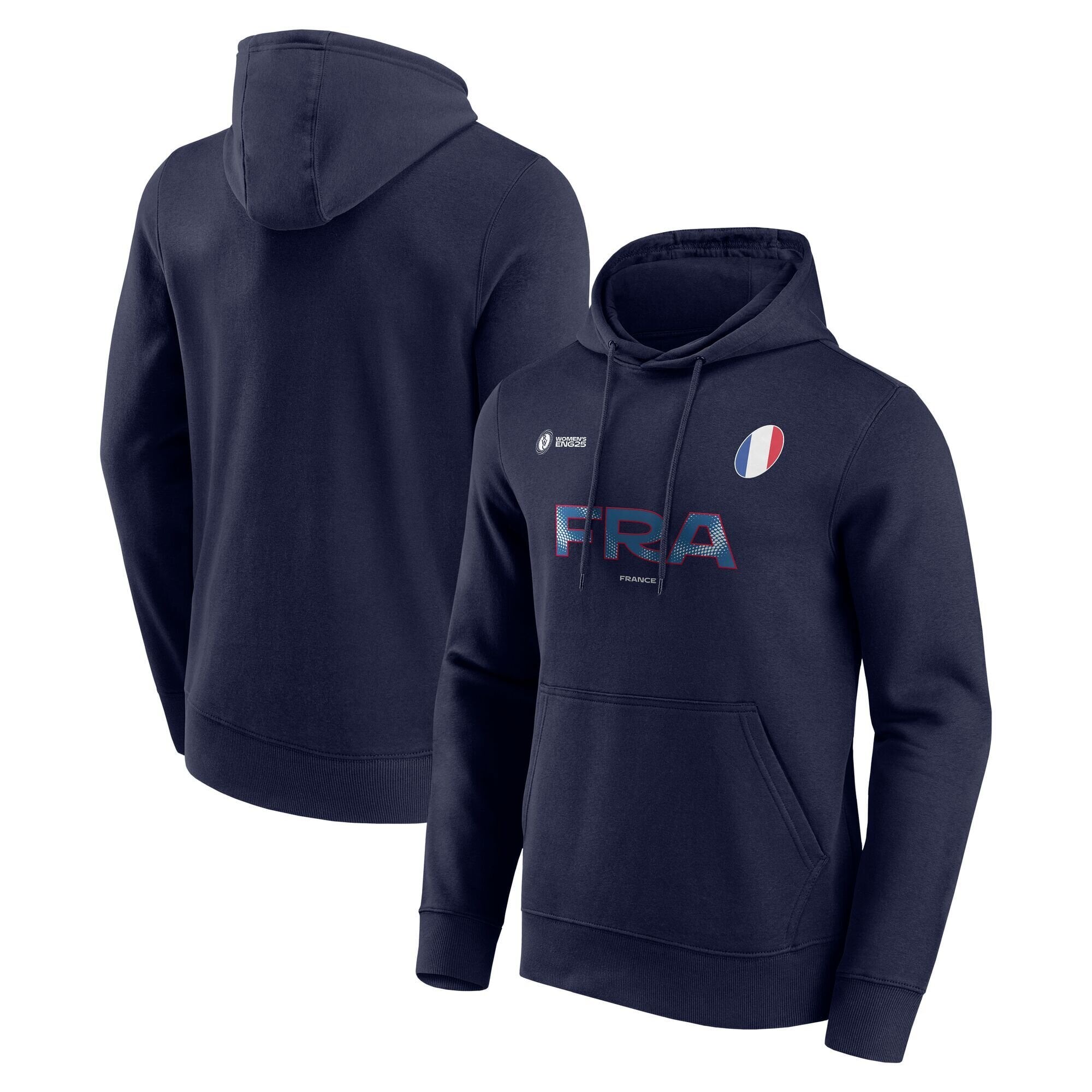 Felpa con cappuccio per tifosi della Coppa del Mondo di rugby femminile 2025 - Francia