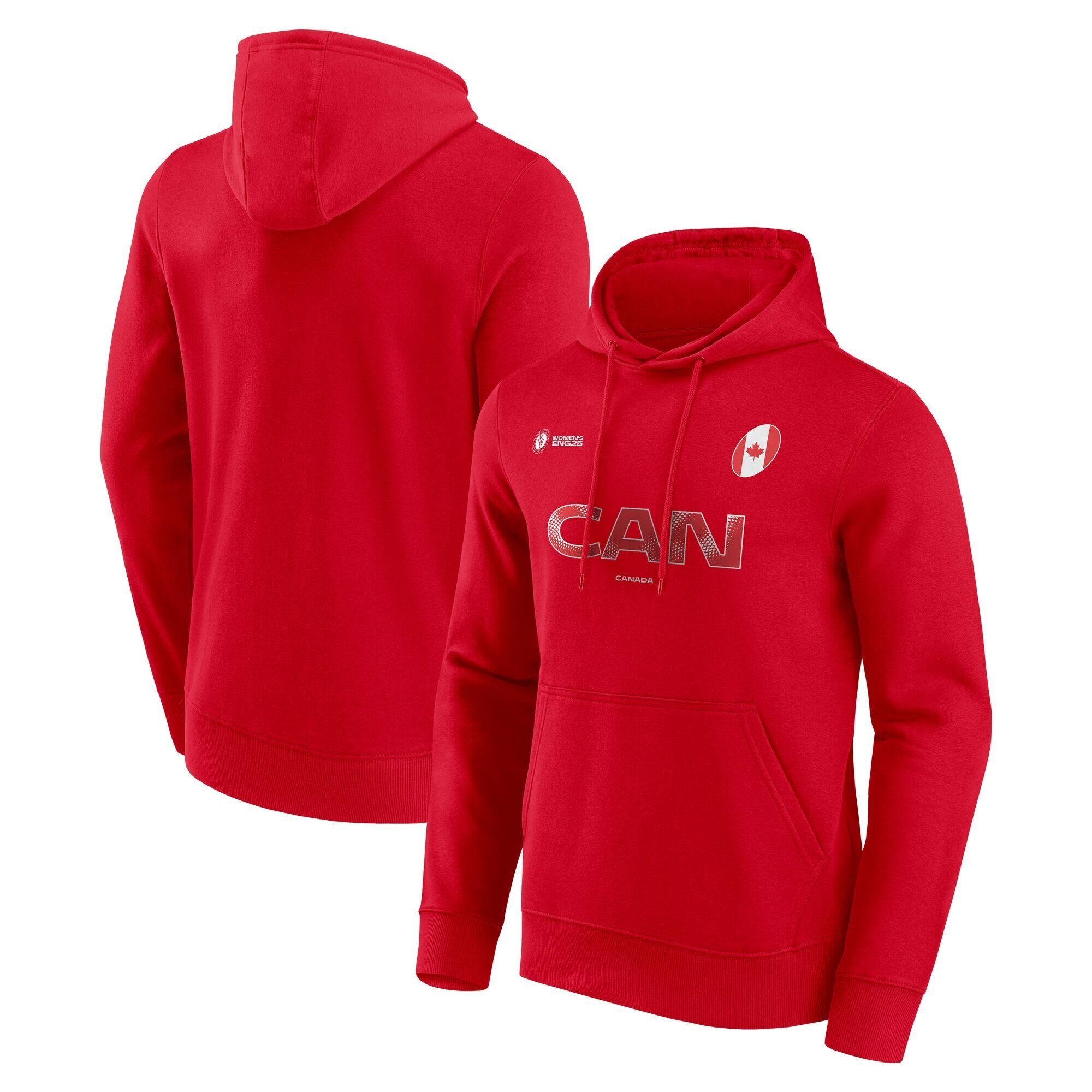 Felpa con cappuccio da tifosa della Coppa del Mondo di rugby femminile 2025 - Canada